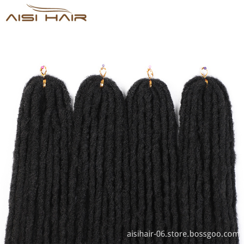 Aisi Hair Dreadlocks Crochet Braids Soft Goddess Faux Locs Crochet Hair Synthetic Braiding Hair Extension For Black Women